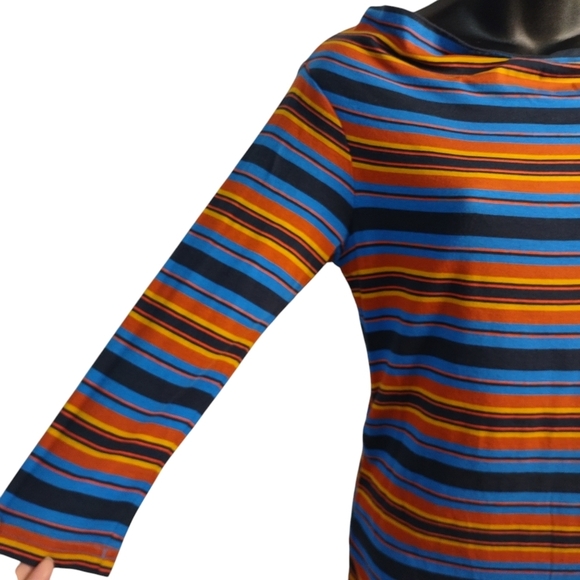 Patagonia Women's Cowl Neck 3/4 Sleeves Striped Dress  Size XS - Picture 6 of 8